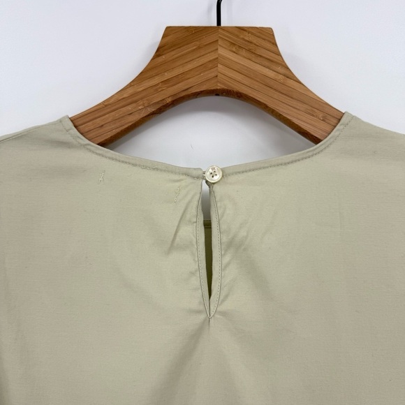 Reformation Beckett Tiered Mini Dress in Dried Herbs Size M - Picture 13 of 16